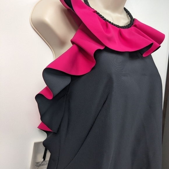 Philosophy di Lorenzo Serafini NWT Halter Ruffle Dress Sz 8 - Picture 5 of 11